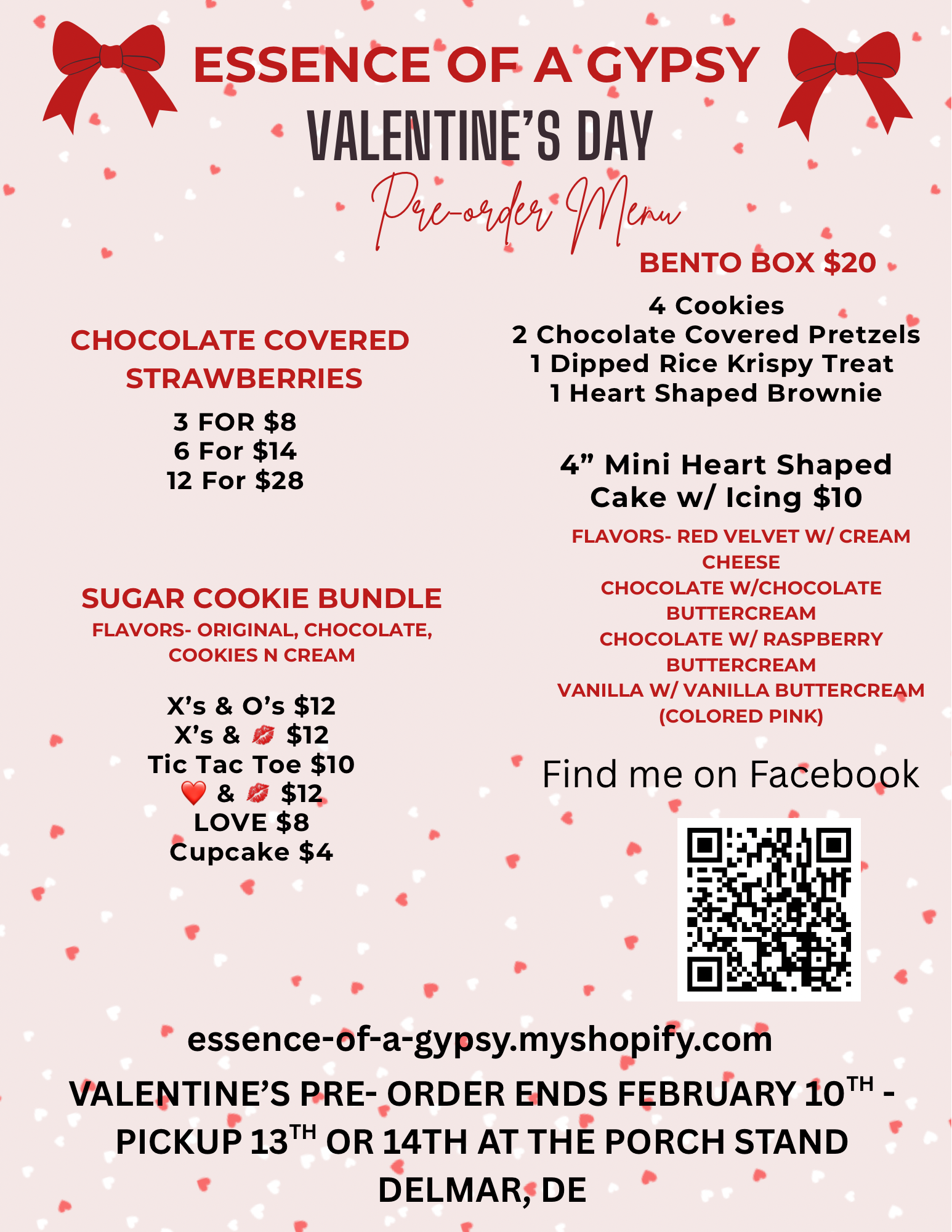 Valentine Bakery Pre-order